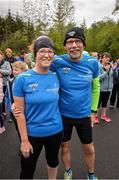 18 May 2019; Lisa Murrow and Brendan Connolly, both from Donegal during the Clonbur Woods parkrun in partnership with Vhi at Clonbur Woods, Clonbur, Co. Galway. Parkrun Ireland in partnership with Vhi, added a new parkrun at Clonbur Woods on Saturday, 18th May, with the introduction of the Clonbur Woods parkrun in Clonbur, Co. Galway. Parkruns take place over a 5km course weekly, are free to enter and are open to all ages and abilities, providing a fun and safe environment to enjoy exercise. To register for a parkrun near you visit www.parkrun.ie. Photo by Ray Ryan/Sportsfile