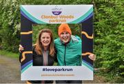 18 May 2019; Caroline Lynch and Eileen Kennelly from Tralee during the Clonbur Woods parkrun in partnership with Vhi at Clonbur Woods, Clonbur, Co. Galway. Parkrun Ireland in partnership with Vhi, added a new parkrun at Clonbur Woods on Saturday, 18th May, with the introduction of the Clonbur Woods parkrun in Clonbur, Co. Galway. Parkruns take place over a 5km course weekly, are free to enter and are open to all ages and abilities, providing a fun and safe environment to enjoy exercise. To register for a parkrun near you visit www.parkrun.ie. Photo by Ray Ryan/Sportsfile