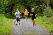 18 May 2019; Participants during the Clonbur Woods parkrun in partnership with Vhi at Clonbur Woods, Clonbur, Co. Galway. Parkrun Ireland in partnership with Vhi, added a new parkrun at Clonbur Woods on Saturday, 18th May, with the introduction of the Clonbur Woods parkrun in Clonbur, Co. Galway. Parkruns take place over a 5km course weekly, are free to enter and are open to all ages and abilities, providing a fun and safe environment to enjoy exercise. To register for a parkrun near you visit www.parkrun.ie. Photo by Ray Ryan/Sportsfile