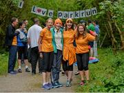 18 May 2019; Mary O Reilly, Eileen Kennelly, Barbara Hickey and Caroline Lynch during the Clonbur Woods parkrun in partnership with Vhi at Clonbur Woods, Clonbur, Co. Galway. Parkrun Ireland in partnership with Vhi, added a new parkrun at Clonbur Woods on Saturday, 18th May, with the introduction of the Clonbur Woods parkrun in Clonbur, Co. Galway. Parkruns take place over a 5km course weekly, are free to enter and are open to all ages and abilities, providing a fun and safe environment to enjoy exercise. To register for a parkrun near you visit www.parkrun.ie. Photo by Ray Ryan/Sportsfile