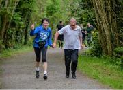18 May 2019; Kay and Brian McColvan from Dublin during the Clonbur Woods parkrun in partnership with Vhi at Clonbur Woods, Clonbur, Co. Galway. Parkrun Ireland in partnership with Vhi, added a new parkrun at Clonbur Woods on Saturday, 18th May, with the introduction of the Clonbur Woods parkrun in Clonbur, Co. Galway. Parkruns take place over a 5km course weekly, are free to enter and are open to all ages and abilities, providing a fun and safe environment to enjoy exercise. To register for a parkrun near you visit www.parkrun.ie. Photo by Ray Ryan/Sportsfile