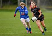 18 May 2019; Lorna Colgan of PWC 1 in action against Cavan Monaghan Garda during the LGFA Interfirms Blitz 2019 at Naomh Mearnóg GAA Club, Portmarnock, Dublin. This year 12 teams competed for the top prize, while 11 teams signed up to take part in a recreational blitz. Photo by Piaras Ó Mídheach/Sportsfile