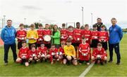 18 may 2019;The Longford players and coaches after winning the U12 SFAI Subway Plate National Final match between NDSL and Longford in Gainstown, Mullingar, Co. Westmeath. Photo by Oliver McVeigh/Sportsfile