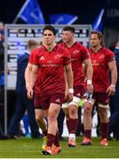 18 May 2019; Joey Carbery of Munster reacts following the Guinness PRO14 semi-final match between Leinster and Munster at the RDS Arena in Dublin. Photo by Harry Murphy/Sportsfile