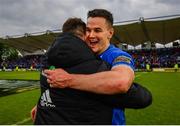 18 May 2019; Jonathan Sexton, right, and Cian Healy of Leinster following the Guinness PRO14 semi-final match between Leinster and Munster at the RDS Arena in Dublin. Photo by Ramsey Cardy/Sportsfile