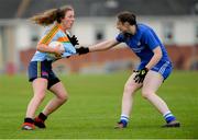 18 May 2019; Action from University Hospital Waterford v Glanbia in the Shield final at the LGFA Interfirms Blitz 2019 at Naomh Mearnóg GAA Club, Portmarnock, Dublin. This year 12 teams competed for the top prize, while 11 teams signed up to take part in a recreational blitz. Photo by Piaras Ó Mídheach/Sportsfile