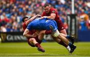 18 May 2019; Jack Conan of Leinster is tackled by Joey Carbery and Dave Kilcoyne of Munster during the Guinness PRO14 semi-final match between Leinster and Munster at the RDS Arena in Dublin. Photo by Diarmuid Greene/Sportsfile