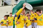 18 May 2019;The Clare players celebrate after the U16 SFAI Subway Plate Final match between Clare and Cavan/Monaghan in Gainstown, Mullingar, Co. Westmeath. Photo by Oliver McVeigh/Sportsfile