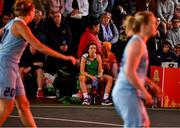 18 May 2019; Ciara Bracken of Liffey Celtics Basketball Club watchesca semi-final at the second annual Hula Hoops 3x3 Basketball Championships at Bray Seafront in Co.Wicklow. Photo by Ray McManus/Sportsfile