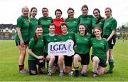 18 May 2019; The Baker McKenzie team at the LGFA Interfirms Blitz 2019 at Naomh Mearnóg GAA Club, Portmarnock, Dublin. This year 12 teams competed for the top prize, while 11 teams signed up to take part in a recreational blitz. Photo by Piaras Ó Mídheach/Sportsfile