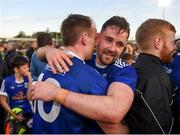 18 May 2019; Martin Reilly, left, and Niall Murray of Cavan  of Cavan celebrate after the Ulster GAA Football Senior Championship quarter-final match between Cavan and Monaghan at Kingspan Breffni in Cavan. Photo by Daire Brennan/Sportsfile