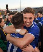 18 May 2019; Dara McVeety, left, and Conor Madden of Cavan celebrate after the Ulster GAA Football Senior Championship quarter-final match between Cavan and Monaghan at Kingspan Breffni in Cavan. Photo by Daire Brennan/Sportsfile