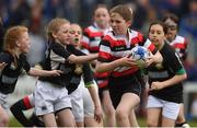 18 May 2019; Action from the Bank of Ireland Half-Time Minis between Enniscorthy RFC and Longford RFC at the Guinness PRO14 semi-final match between Leinster and Munster at the RDS Arena in Dublin. Photo by Diarmuid Greene/Sportsfile