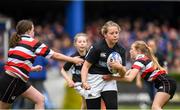 18 May 2019; Action during the Bank of Ireland Half-Time Minis between Longford Girls and Enniscorthy Girls at the Guinness PRO14 semi-final match between Leinster and Munster at the RDS Arena in Dublin. Photo by Harry Murphy/Sportsfile