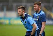 19 May 2019; Tipperary selector and former ALL Star Shane McGrath, left, and manager Paul Collins during the Electric Ireland Munster Minor Hurling Championship match between Tipperary and Waterford at Semple Stadium, Thurles in Tipperary. Photo by Ray McManus/Sportsfile