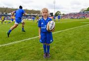 18 May 2019; Matchday mascot 7 year old Annie Kerin at the Guinness PRO14 semi-final match between Leinster and Munster at the RDS Arena in Dublin. Photo by Ramsey Cardy/Sportsfile