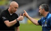 19 May 2019; Referee John Keenan and Tipperary manager Liam Sheedy before the Munster GAA Hurling Senior Championship Round 2 match between Tipperary and Waterford at Semple Stadium, Thurles in Tipperary. Photo by Ray McManus/Sportsfile