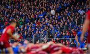 18 May 2019; Supporters during the Guinness PRO14 semi-final match between Leinster and Munster at the RDS Arena in Dublin. Photo by Ramsey Cardy/Sportsfile