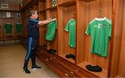 19 May 2019; Limerick kitman Ger O'Connell, from Pallasgreen, prepares the dressing room prior to the Munster GAA Hurling Senior Championship Round 2 match between Limerick and Cork at the LIT Gaelic Grounds in Limerick. Photo by Diarmuid Greene/Sportsfile