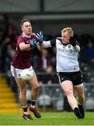 19 May 2019; Gerard Gibbons of Galway in action against Conor McDonnagh of Sligo during the Connacht GAA Junior Football Championship match between Sligo and Galway at Markievicz Park in Sligo. Photo by Harry Murphy/Sportsfile