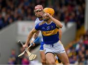 19 May 2019; Barry Heffernan of Tipperary  in action against Maurice Shanahan of Waterford  during the Munster GAA Hurling Senior Championship Round 2 match between Tipperary and Waterford at Semple Stadium, Thurles in Tipperary. Photo by Ray McManus/Sportsfile