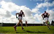 19 May 2019; Galway players run out for the second half during the Connacht GAA Football Senior Championship semi-final match between Sligo and Galway at Markievicz Park in Sligo. Photo by Harry Murphy/Sportsfile