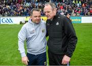 19 May 2019; Dublin manager Mattie Kenny and Wexford manager Davy Fitzgerald after the Leinster GAA Hurling Senior Championship Round 2 match between Dublin and Wexford at Parnell Park in Dublin. Photo by Daire Brennan/Sportsfile