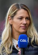 19 May 2019; Evanne Ní Chuilinn of RTÉ Sport at the Munster GAA Hurling Senior Championship Round 2 match between Limerick and Cork at the LIT Gaelic Grounds in Limerick. Photo by Piaras Ó Mídheach/Sportsfile