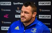 20 May 2019; Cian Healy during a Leinster Rugby press conference at Leinster Rugby Headquarters in UCD, Dublin. Photo by Ramsey Cardy/Sportsfile