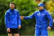 20 May 2019; Backs coach Felipe Contepomi, right, in conversation with Rob Kearney during Leinster Rugby squad training at Rosemount in UCD, Dublin. Photo by Ramsey Cardy/Sportsfile