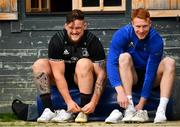 20 May 2019; Andrew Porter, left, and Ciarán Frawley during Leinster Rugby squad training at Rosemount in UCD, Dublin. Photo by Ramsey Cardy/Sportsfile