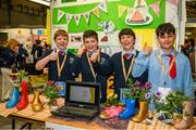 20 May 2019; Pupils from Ballyfin School, Portlaoise, Co.Laois, from left Padraig Culleton, Tomás Lynch, Shane Connolly, Devrin Yildiz, pictured at the JEP National Showcase Day which took place in RDS Simmonscourt, Ballsbridge, Dublin. Photo by Ray McManus/Sportsfile