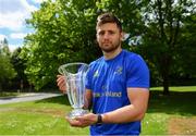 20 May 2019; Ross Byrne receives the Bank of Ireland Player of the Month Award for February at Leinster Rugby Headquarters in UCD, Dublin. Photo by Ramsey Cardy/Sportsfile