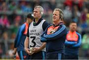 19 May 2019; Limerick selectors Brian Geary, left, and Alan Cunningham prior to the Munster GAA Hurling Senior Championship Round 2 match between Limerick and Cork at the LIT Gaelic Grounds in Limerick. Photo by Diarmuid Greene/Sportsfile