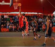 18 May 2019; Puff Summers of Templeogue Basketball Club in action against Shane O’Connor of Ulster University Elks Basketball during the Mens Final between Ulster University Elks Basketball and Templeogue Basketball Club at the second annual Hula Hoops 3x3 Basketball Championships at Bray Seafront in Co.Wicklow. Photo by Ray McManus/Sportsfile