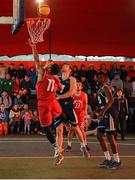 18 May 2019; Puff Summers of Templeogue Basketball Club in action against Shane O’Connor of Ulster University Elks Basketball during the Mens Final between Ulster University Elks Basketball and Templeogue Basketball Club at the second annual Hula Hoops 3x3 Basketball Championships at Bray Seafront in Co.Wicklow. Photo by Ray McManus/Sportsfile