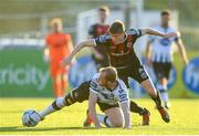 20 May 2019; Chris Shields of Dundalk in action against Ryan Swan of Bohemians during the SSE Airtricity League Premier Division match between Dundalk and Bohemians at Oriel Park in Dundalk, Louth. Photo by Ramsey Cardy/Sportsfile