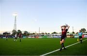 20 May 2019; Darragh Leahy of Bohemians takes a throw-in during the SSE Airtricity League Premier Division match between Dundalk and Bohemians at Oriel Park in Dundalk, Louth. Photo by Ramsey Cardy/Sportsfile