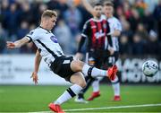 20 May 2019; Georgie Kelly of Dundalk shoots to score his side's first goal of the game during the SSE Airtricity League Premier Division match between Dundalk and Bohemians at Oriel Park in Dundalk, Louth. Photo by Ramsey Cardy/Sportsfile