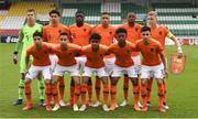 19 May 2019; The Netherlands team prior to the 2019 UEFA U17 European Championship Final match between Netherlands and Italy at Tallaght Stadium in Dublin, Ireland. Photo by Brendan Moran/Sportsfile
