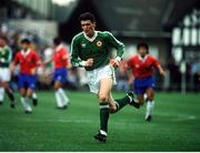 22 May 1991; Roy Keane, Republic of Ireland, makes his debut against Chile at Lansdowne Road, Dublin. Soccer. Photo by David Maher/Sportsfile