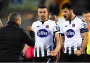 20 May 2019; Patrick Hoban of Dundalk and first team coach John Gill following the SSE Airtricity League Premier Division match between Dundalk and Bohemians at Oriel Park in Dundalk, Louth. Photo by Ramsey Cardy/Sportsfile