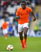 19 May 2019; Brian Brobbey of Netherlands during the 2019 UEFA U17 European Championship Final match between Netherlands and Italy at Tallaght Stadium in Dublin, Ireland. Photo by Brendan Moran/Sportsfile