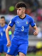 19 May 2019; Matteo Ruggeri of Italy during the 2019 UEFA U17 European Championship Final match between Netherlands and Italy at Tallaght Stadium in Dublin, Ireland. Photo by Brendan Moran/Sportsfile