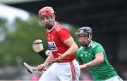 19 May 2019; Bill Cooper of Cork in action against Darragh O'Donovan of Limerick during the Munster GAA Hurling Senior Championship Round 2 match between Limerick and Cork at the LIT Gaelic Grounds in Limerick. Photo by Piaras Ó Mídheach/Sportsfile