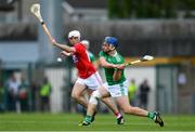 19 May 2019; Mike Casey of Limerick in action against Luke Meade of Cork during the Munster GAA Hurling Senior Championship Round 2 match between Limerick and Cork at the LIT Gaelic Grounds in Limerick. Photo by Piaras Ó Mídheach/Sportsfile