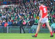 19 May 2019; Cork manager John Meyler during the Munster GAA Hurling Senior Championship Round 2 match between Limerick and Cork at the LIT Gaelic Grounds in Limerick. Photo by Piaras Ó Mídheach/Sportsfile