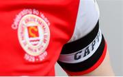 21 May 2019; The captain's armband worn by Ian Bermingham of St Patrick's Athletic ahead of the SSE Airtricity League Premier Division match between St Patrick’s Athletic and Derry City at Richmond Park in Dublin. Photo by Ramsey Cardy/Sportsfile