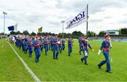 5 May 2019; The Artane Band prior to the Lidl Ladies National Football League Division 2 Final match between Kerry and Waterford at Parnell Park in Dublin. Photo by Brendan Moran/Sportsfile