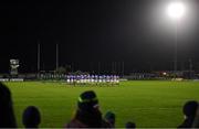 22 March 2019; The Connacht and benetton teams stand for a minute's silence in memory of the victims of the Christchurch terrorist attack prior to the Guinness PRO14 Round 18 match between Connacht and Benetton Rugby at The Sportsground in Galway. Photo by Brendan Moran/Sportsfile